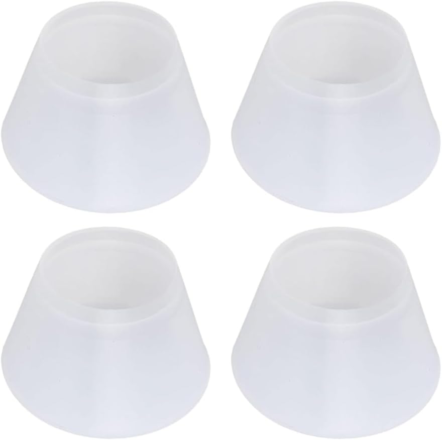 Tennis Racket Back Cover Handle End Cap Bumper Accessories, 4 Pcs, Silicone Shockproof Transparent