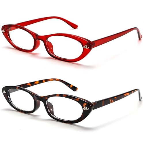 Image of boten Cat Eye Blue Light Blocking Glasses for Women Men Small Oval Eyeglasses Anti Glare Nerd Eyewear