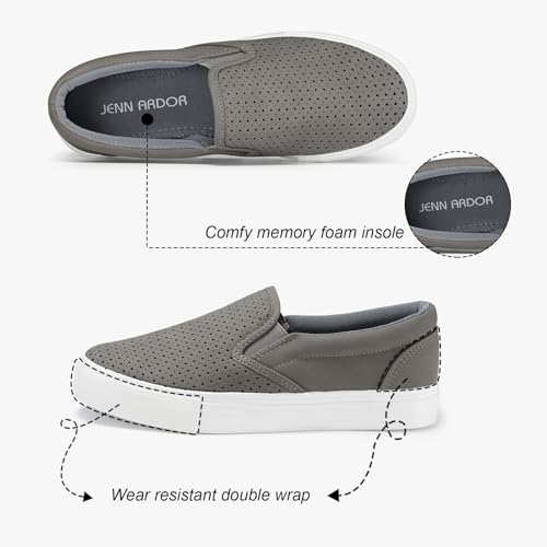 Image of JENN ARDOR Slip On Sneakers Women Comfortable Walking Slip On Shoes Women Memory Foam Womens Fashion Loafers for Women Casual Shoes for Women Flats