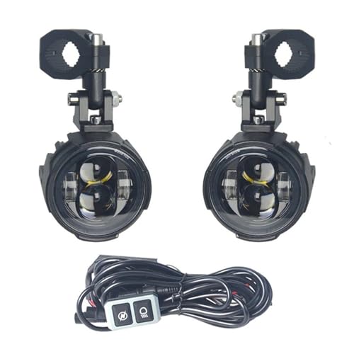 Faros de carretera moto para evitar peligro por niebla con faro delantero auxiliar LED 100W