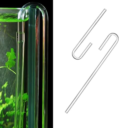 2 Stück Acryl U-Form Rohr für Aquarium Luftpumpe CO2 Aquarium Luftpumpe Rohr Acryl Luftschlauch CO2 Diffusor Verbindungsrohr Acryl U-Form Tube Neo Acryl für Aquarium Gepflanzte Aquarium Zubehör