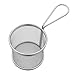 Bestonzon tondo cestino per friggere fritture cestello di cottura in acciaio INOX colino da cucina strumenti di cottura