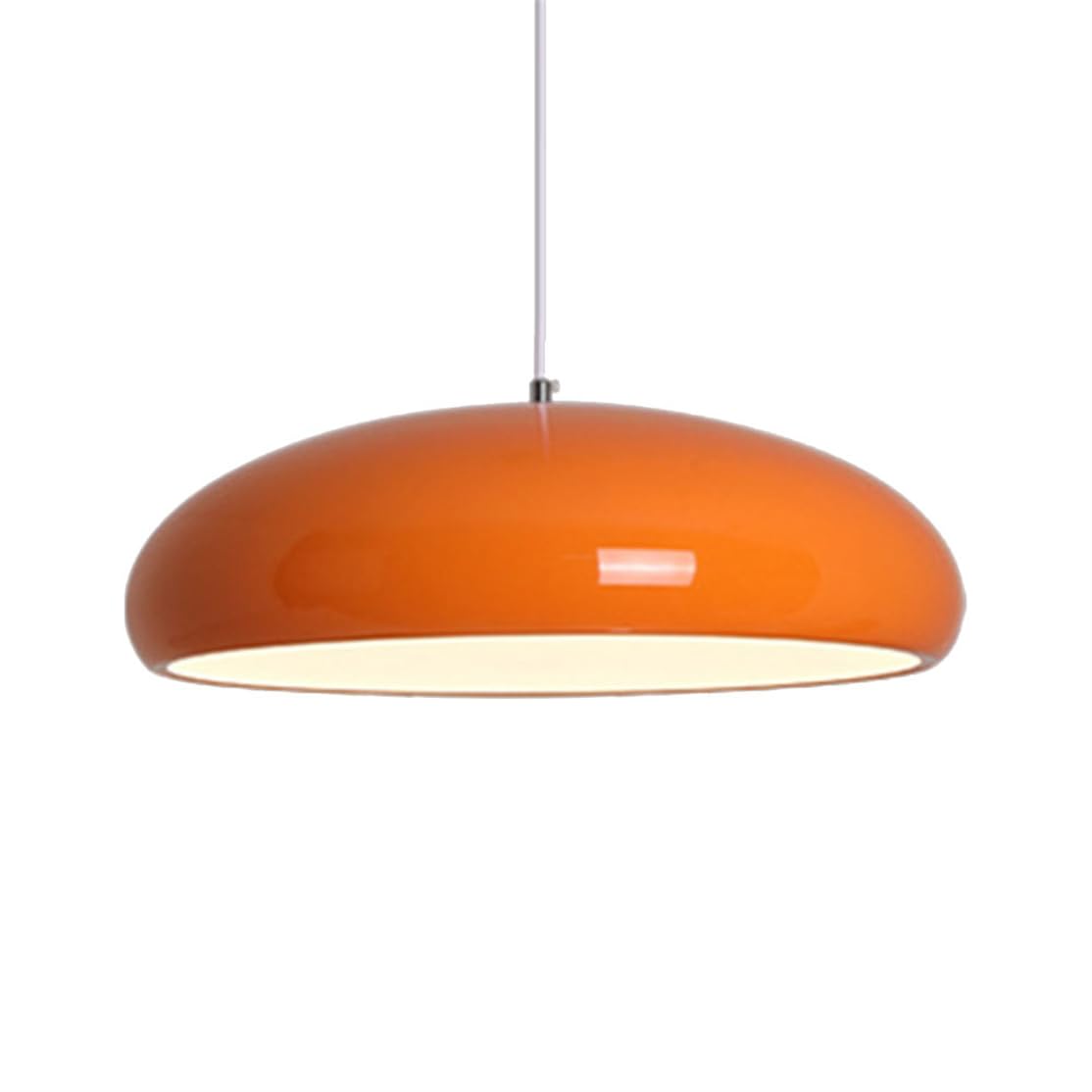 Lámpara de techo naranja brillante nórdica para cocina y comedor