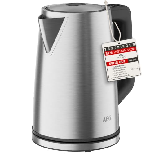 AEG Wasserkocher Deli 5, 2400 Watt, 5 Einstellbare Temperaturstufen, 1,7 l, 3-fache Automatische Sicherheitsabschaltung… – Ansicht 1