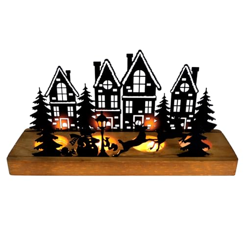 Joxessaien Advent Kerzenhalter Weihnachten, Teelichthalter Holz Metall...