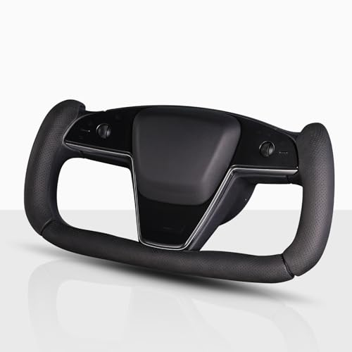 Steering Wheel Cover for Tesla Yoke Steering Wheel Car Steering Wheel Cover for Tesla Model S 2021-Present/Model X 2021-Present Steering Wheel Accessories Black