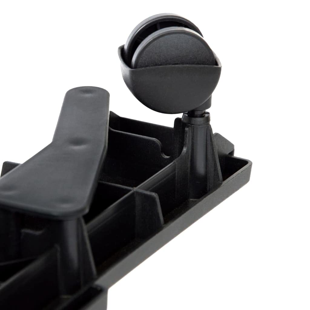 Hardware, herramientas, carretillas y camiones de mano, carretillas de mudanza de casa con 4 ruedas, 2 unidades, polipropileno negro, 170 kg