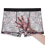 Bóxers ajustados Hombre Ropa interior for hombre, calzoncillos bóxer transparentes ultrafinos for hombre, calzoncillos de malla for hombre, calzoncillos bóxer for hombre, calzoncillos cómodos for homb