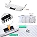 IBOWZ Keyboard Drawer Tray Hidden Keyboard Tray Sliding Under Desk,for All Keyboard Pull Out,Black/White Slide-Out Keyboard Drawer,with 14 inch Slide Rail,Height Adjustable,Desk Extender for O