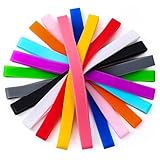 SHENLIU 24 Stück Gummibänder Breit, 13.5 cm Bunte Gummibänder Silikon Gummiringe Für Bücher Notizbücher Küchenutensilien Kunst Basteln