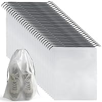 Shoe Bags for Travel PLULON Drawstring Travel Shoe Bags for Packing Waterproof Dustproof Shoes Organizer Pouch Travel Accessories for Portable Travel Essentials