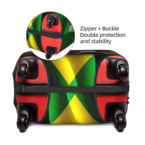 Travel Luggage Cover America Flag And Brazil Flag Fashion Washable Baggage Suitcase Protector Fit For Luggage X-Large3