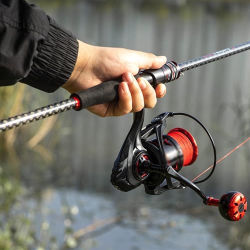 Canne à pêche de 1.8m compacte pour pêcher le carnassier en kayak