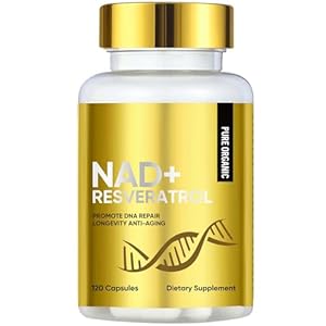 NAD+ 1000MG Resveratrol Boosting Supplement Effizienter für zellulären Energiestoffwechsel & Reparatur, Vitalität & Gesundheit