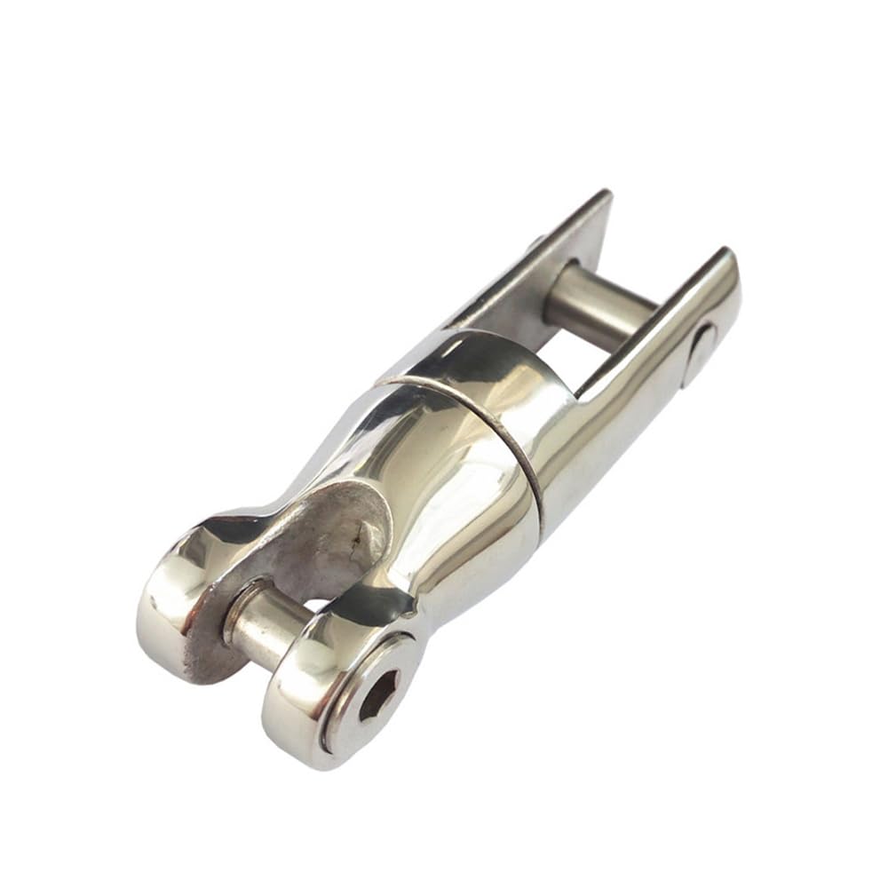 Stainless Steel Marine Swivel Connector, Multi-directional Anchor Roller, Chains Rotating Connector for Boat, Yacht, Ship (Single Anchor 6-8mm)