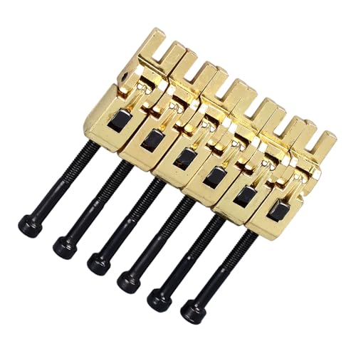 Selas Tremolo para Guitarra Elétrica, Instalação Simples, 6 Peças de Selim de Ponte de Rolo, Ajuste