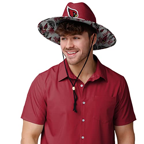 Image of FOCO Men's NCAA College Team Logo Floral Straw Sun Hat