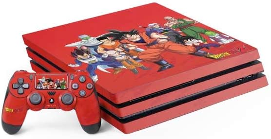 Skinit Decal Gaming Skin Compatible with PS4 Pro Bundle - Officially Licensed Dragon Ball Z Goku & Vegeta Design