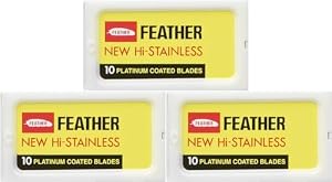 Feather Double Edge Razor Blades, 30 Count