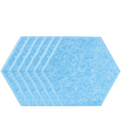 Material amortiguador de sonido de espuma para panel acústico, 6 unidades, pegatinas de pared insonorizantes, aislamiento acústico, aislamiento acústico, puerta o dormitorio, barrera de calor