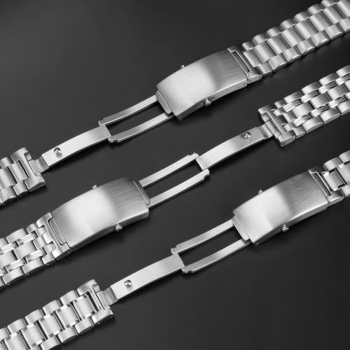 Correa de repuesto para Omega Seamaster de acero inoxidable macizo 6