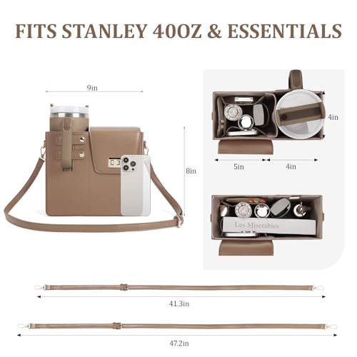 Image of Stanley Purse Cup Holder Bag Crossbody Water Bottle Purse for 40oz Tumbler