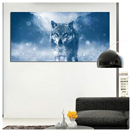 Lcgbw Stor storlek kanvas konst djur målning två lejon bilder för vardagsrum canvasmålning dekoration-canvas-30 x 60 cm