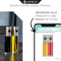 LINFELDT 2er Ölsprüher für Speiseöl 100ml Öl Sprühflasche Ölsprüher für Heißluftfritteuse - Öl und Essig Zerstäuber - Öl Sprüher zum Kochen für Küche Edelstahl – Ansicht 6