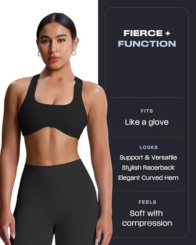 Aoxjox Women's Workout Sports Bras Fitness Define Sculpt Racerback Bra Yoga Crop Tank2