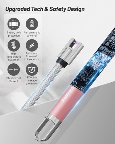VEHHE Roségold USB-C Arc Lighter with Flexible Neck — view 5