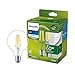 Produktbild Philips LED Classic ultraeffiziente E27 Lampe, mit Energieeffizienzklasse A in Globe Form, ersetzt 60W, klar, neutralweiß