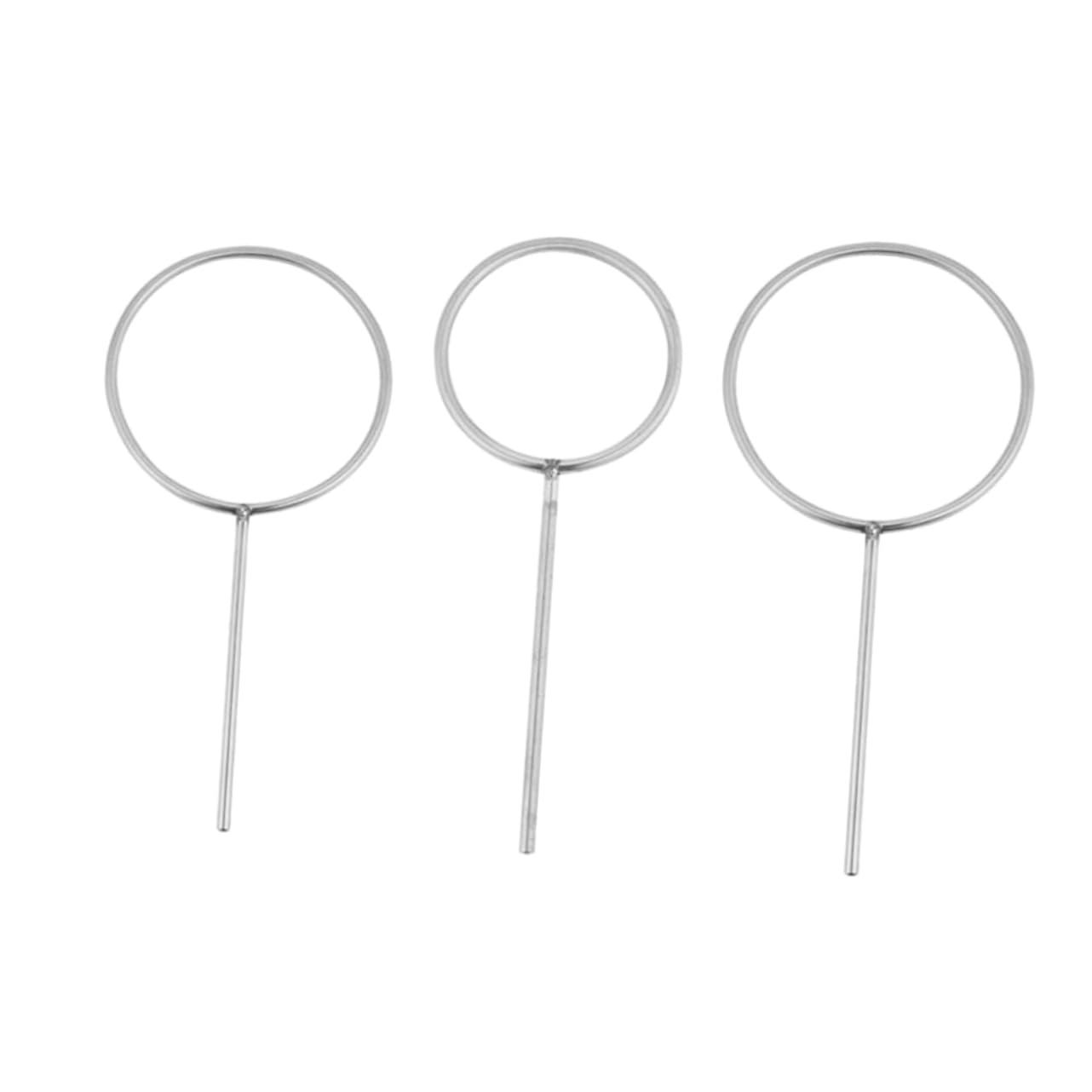 FUNOMOCYA 3pcs Stainless Steel Retort Ring Armature Stand Laboratory Instruments Support Ring Holders Acid Alkali Resistance