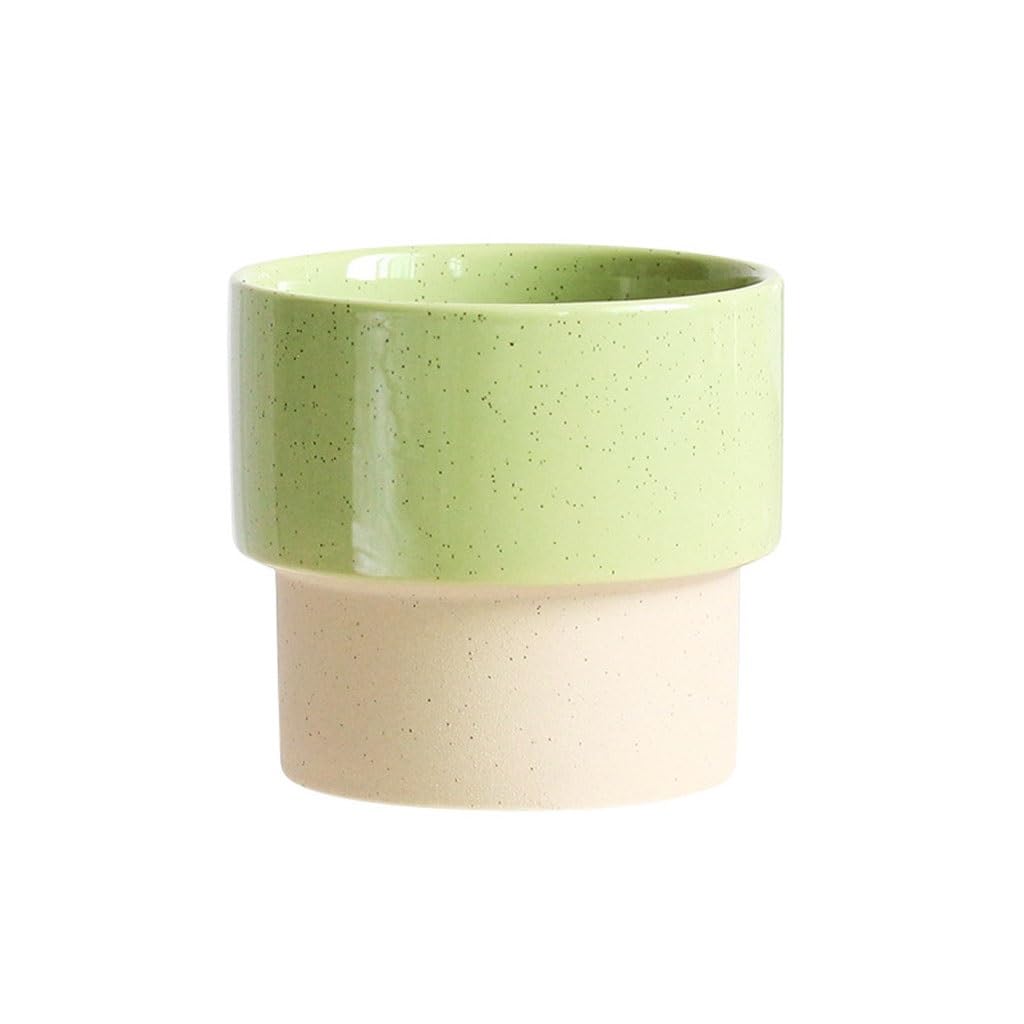 Gelasige C Flower Pots Exquisite And Gorgeous Simple Style Flower Pots Erami Flower Pots For Planting Flowers Or Other Plants Outdoor Flower Pots(C)