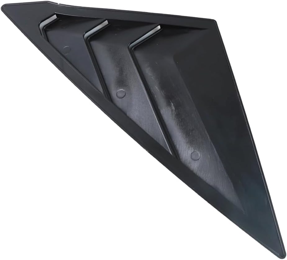 Glossy Black Rear Side Window Louvers Exterior Decoration Cover Compatible with Honda Civic Sedan 11th Gen 2022 2023 2024 2025 2026 Sport Styling Mod Custom ABS Trim 2Pcs Set