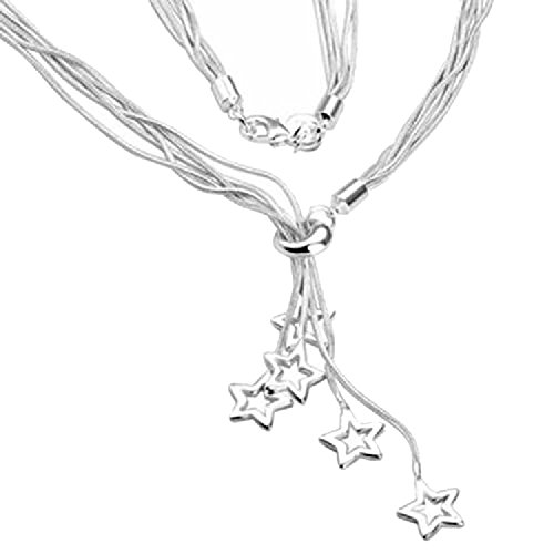 Collana a maglia spessa, originale Enez con stelle...