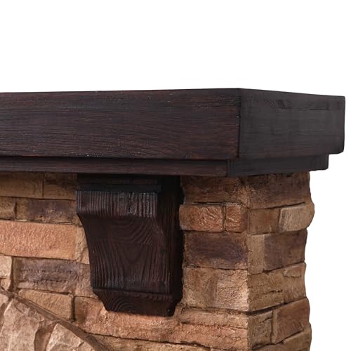 User adjusting settings on FESTIVITY fireplace remote control