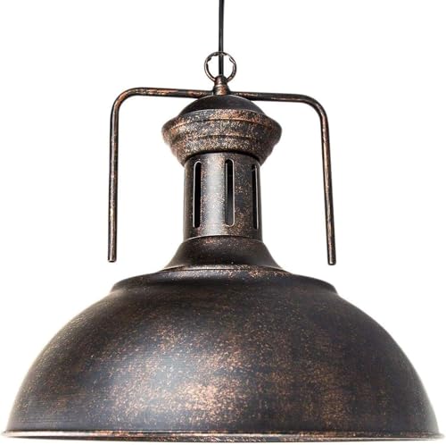 FRIDEKO HOME Pendelleuchte Esstisch Vintage,Deckenlampe Rostoptik Industrie...