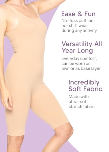 Image of STRETCH IS COMFORT Teamwear Women's Regular and Plus Size Cotton Tank Unitard