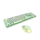 Docooler wireless Keyboard Mouse Combo Mixed Color 2.4G Wireless Keyboard Mouse Set Circular...