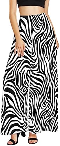 Belidome Wide Leg Pants for Summer Casual Yoga Trouser Ankle Length Lightweight Plus Size XS-4XL