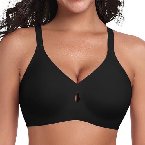 Image of Ganado Seamless Wireless Bras for Women No Underwire Bras Supportive Bralette Padded Comfort T Shirt Bra