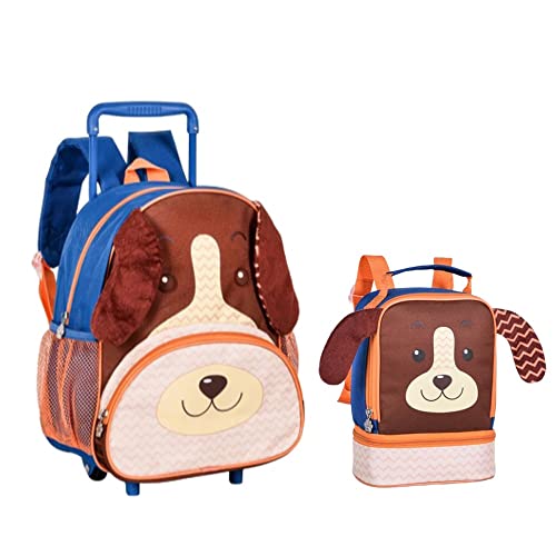 Kit Mochila De Rodinha e Lancheira Clio Pets Cachorro - Clio Style