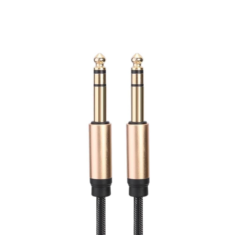Kabel instrumentu gitarowego 1,8 m 6,35 mm męski na męski TRS kabel audio stereo profesjonalny kabel gitarowy