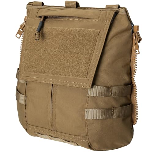 IDOGEAR Tactical Zip-on Panel Pouch Military Backpack Vest Accessory Bag for CPC AVS JPC2.0 (D:Coyote Brown)