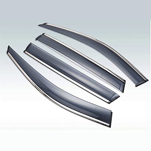Déflecteurs de Vent de Voiture pour Hyundai Sonata MK8 2011 2012 2013 2014, FenêTre LatéRale De Auto Avant ArrièRe Pare Pluie/Vent Soleil de Deflecteurs D'Air Extérieur Accessoires Cover