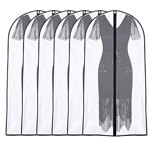 UOUEHRA Garment Bags for Hanging Clothes 24"x 48" Suit Covers for Closet Garment Bag Suit Cover for Suits Jacket Dresses Clothes Storage