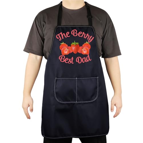Tablier de cuisine noir avec motif imprimé pour chef cuisinier amateur