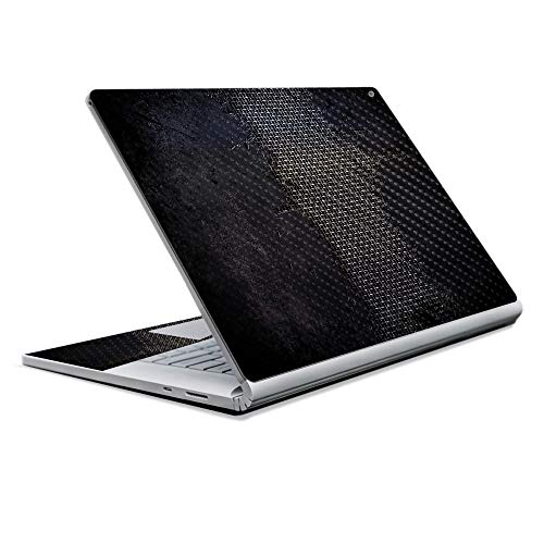 Image of MightySkins Carbon Fiber Skin for Microsoft Surface Book 2 13 inch (2017) - Ripped,Protective, Durable Textured Carbon Fiber Finish,Easy to Apply, Remove, and Change Styles,