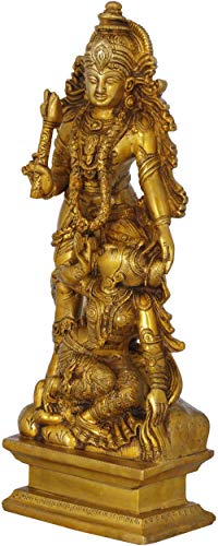 Estatua de Bronce Kamadeva y Rati 13.5 in Alto miniatura 2