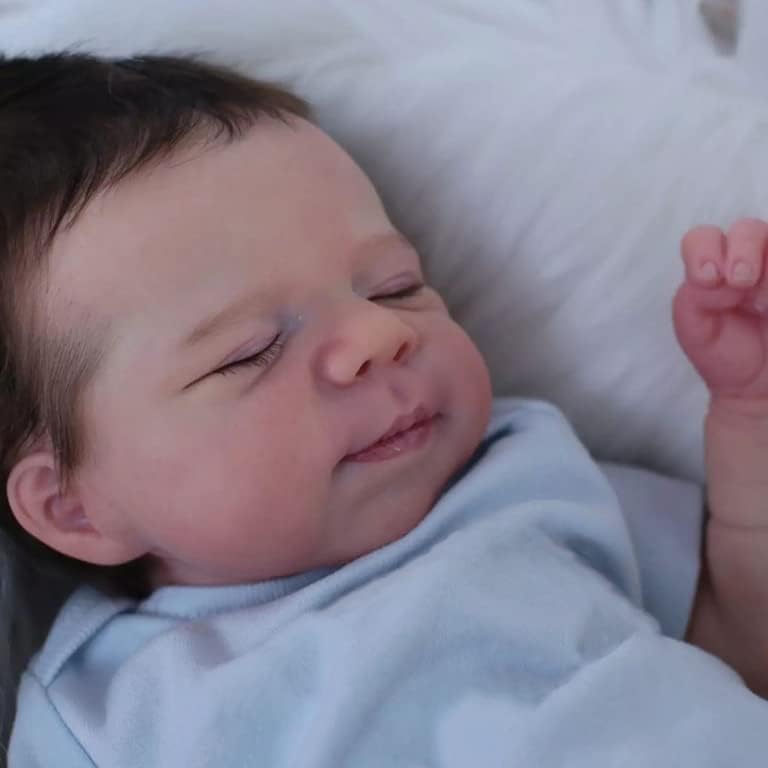 Miniatura 3 de iCradle Preciosa muñeca de bebé Reborn de aspecto real, 18 pulgadas, 18.9 in, de silicona, muñeca realista recién nacida, juguete para mayores de 3